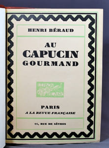 Au Capucin Gourmand.