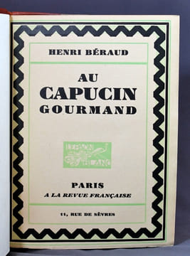 Au Capucin Gourmand.. BERAUD Henri: