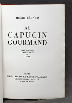 Au Capucin Gourmand.. BERAUD Henri: