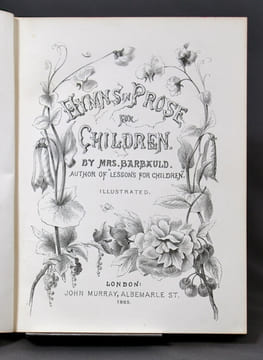 Hymns in prose for children.. BARBAULD Mrs: