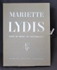 Mariette Lydis.. MONTHERLANT Henry de: