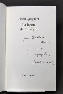 La leçon de musique.