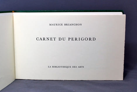 Carnet du Périgord.. BRIANCHON Maurice; UHLER Fred (intr.):