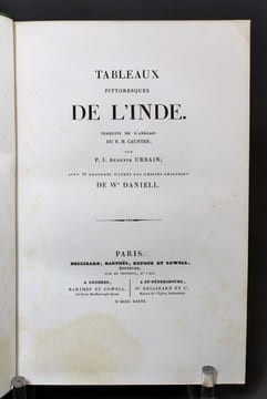 Tableaux pittoresques de l'Inde. Traduits de l'anglais du R.H. Caunter par P.J. Auguste Urbain.. CAUNTER R. H.; URBAIN P. J. A. (trad.):