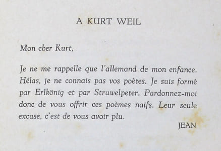 Poèmes écrits en allemand.