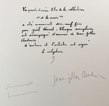 Un seul visage sur la terre.. VERNET Joël; BADAIRE Jean-Gilles: