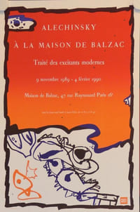 Alechinsky à la maison de Balzac. Traité des excitants modernes. Paris 1989-1990.