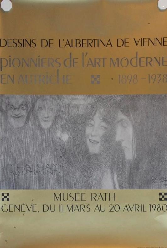 Dessins de l'Albertina de Vienne. Pionniers de l'Art Moderne en Autriche 1898-1938. Musée Rath, Genève 1980.. [KLIMT Gustav]:
