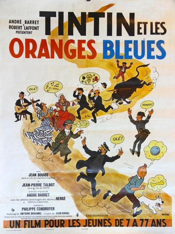 Tintin et les oranges bleues.. HERGE: