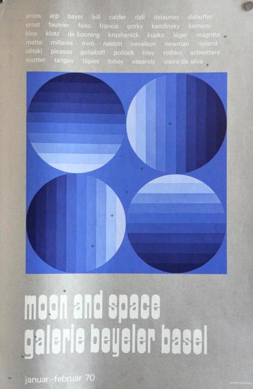 Moon and space. Galerie Beyeler, Bâle 1970.. [VASARELY Victor]: