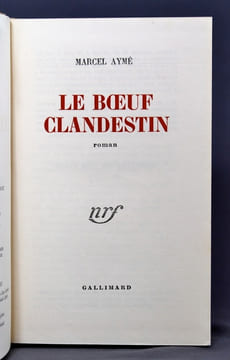 Le boeuf clandestin. Roman.. AYME Marcel: