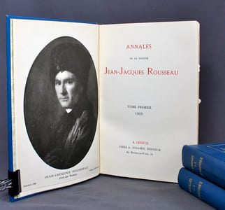 Annales de la Société Jean-Jacques Rousseau. 1905 à 1907, tomes I, II, III.