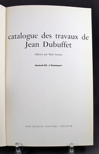 Catalogue des travaux de Jean Dubuffet. Fascicule XX et XXI, L' Hourloupe I et II.