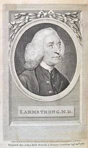 The Poetical Works of J. Armstrong, M.D. Containing his Art of health. in four books, Benevolence. and epist., taste. an apistle, imit. of Shakespeare, imit. of Spenser, etc, etc, etc. [Suivi de] The poetical works of Edmund Smith, with the life of the author. Containing his poem to mem. of. J. Philips, ode for the year 1705, and others odes, Charlettus Percivallo, Percivallus Charletto, Pocockius, etc, etc, etc.