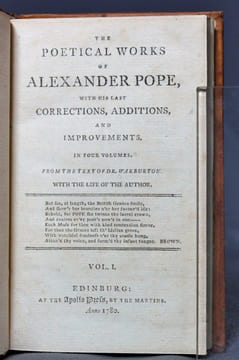 The poetical works of Alexander Pope, with his last corrections, additions and improvements. In four volumes. With the life of the author. Vol. I, ...