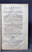 Eléments de fortification, contenant la construction raisonnée des ouvrages de la Fortification; les Systèmes des Ingénieurs les plus célèbres; la Fortification irrégulière; le Tracé des Redoutes, Forts de campagne, &c. Avec un Plan des principales constructions pour former les jeunes Officiers, dans la science militaire. Septième édition, augmentée d'un discours sur l'utilité des Places fortes; de nouvelles Notes, & d'observations particulières sur différents objets de la Fortification. par LE BLOND [Guillaume]: - Image 2
