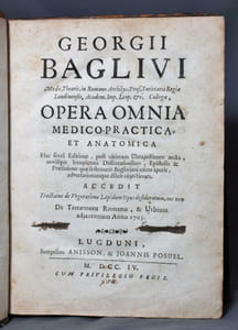 Opera omnia medico-practica, et anatomica. [...] Tractatus de Vegetatione Lapidum Opus desidaretum, nec non De Terraemotu Romano, & Urbim adjacentium Anno 1703.
