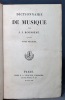 Dictionnaire de musique.. ROUSSEAU Jean-Jacques: