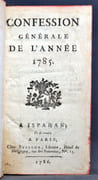 Confession générale de l'année 1785. par [LAVALLEE Joseph]: - Image 2