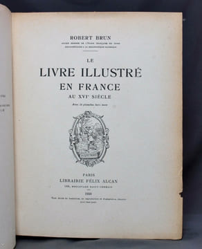 Le livre illustré en France au XVIe siècle.. BRUN Robert: