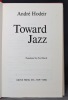 Toward jazz.. HODEIR André; BURCH Noel (trad.):
