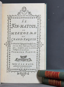 Le fin-matois, ou histoire du Grand-Taquin. Traduit de l'espagnol de Quévédo; avec des notes historiques & politiques, nécessaires pour la parfaite intelligence de cet auteur.