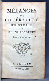 Mélanges de littérature, d'histoire, et de philosophie.
