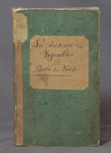 La richesse des vignobles, partie des vins, formant le complément de la nouvelle manipulation générale des vins, & contenant 1° la description d'une nouvelle fouloire économique à double usage; 2° les principales expérience de la nouvelle manipulation des vins en France & dans les pays étrangers & notament sur les vins les plus fins de la Bourgogne & de la Champagne; 3° le procédé pour la manipulation & l’amélioration des vins; 4° un moyen particulier pour les conserver & non pour le raccommoder ou rétablir, avec quelques éclaircissemens sur l’usage de ce moyen, &c &c.