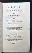 Adèle de Senange, ou lettres de Lord Sydenham. par [SOUZA Adélaïde de]: - Image 2