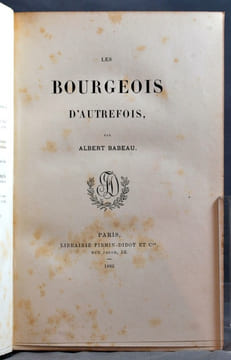 Les bourgeois d'autrefois.. BABEAU Albert: