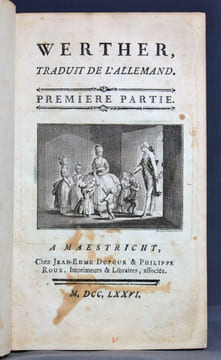 Werther, traduit de l'allemand. [suivie de] Lettres d'Adelaide de Dammartin, comtesse de Sancerre, à monsieur le comte de Nancé son ami.. GOETHE ...