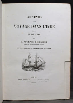Souvenirs d'un voyage dans l'Inde exécuté de 1834 à 1839. Ouvrage enrichi de trente-cinq planches.. DELESSERT Adolphe; GUERIN-MENEVILLE F.-E. ...