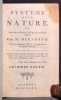 Syst&egrave;me de la nature ou des lois du monde physique et du monde moral.. [HOLBACH Paul-Henri Thiry, Baron]; MIRABAUD Jean-Baptiste: