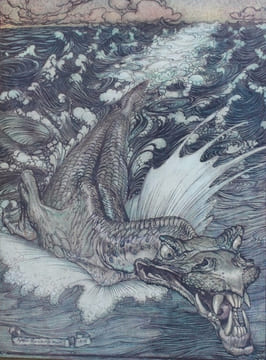 L'oeuvre de Arthur Rackham. Ouvrage illustré de 44 planches en couleurs.. RACKHAM Arthur; A. Q. C. [QUILLER-COUCH Arthur]: