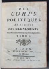 Des corps politiques et de leurs gouvernements. Seconde édition revue & très-augmentée.. [LAVIE Jean-Charles de]: