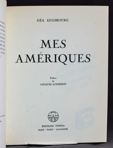 Mes amériques.