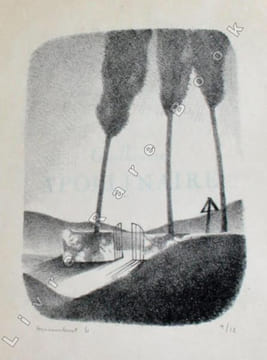 Quatre poèmes illustrés de quatre lithographies originales.. VERHAEREN Emile; APOLLINAIRE Guillaume; VERLAINE Paul; DU BELLAY Joachim: