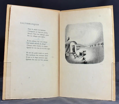 Quatre poèmes illustrés de quatre lithographies originales.. VERHAEREN Emile; APOLLINAIRE Guillaume; VERLAINE Paul; DU BELLAY Joachim: