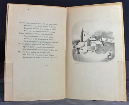 Quatre poèmes illustrés de quatre lithographies originales.. VERHAEREN Emile; APOLLINAIRE Guillaume; VERLAINE Paul; DU BELLAY Joachim: