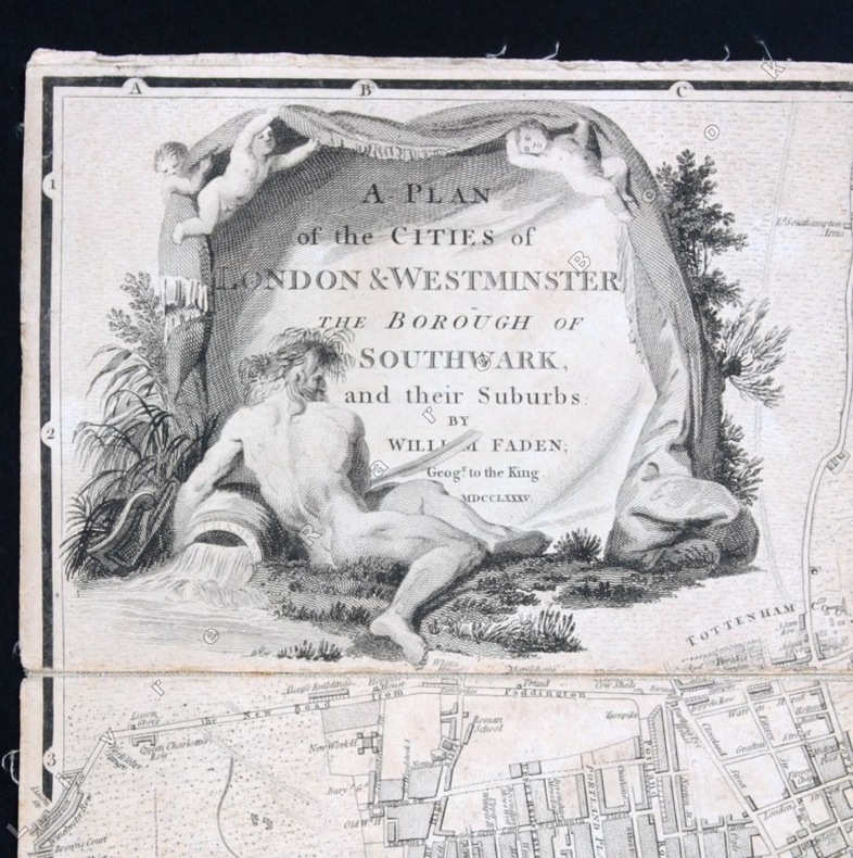 A plan of the cities of London & Westminster with borough of Southwark, and their suburbs.. FADEN William: