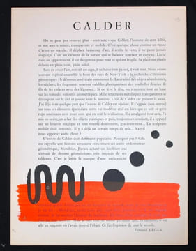 Derrière le miroir, n° 31. Calder.. [CALDER Alexander] SWEENEY James Johnson; LAUGIER Henri; HOPPENOT Henri; LEGER Fernand: