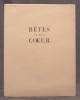 Bêtes de mon coeur.. BUDRY Paul: