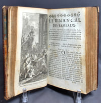 Office de la Semaine Sainte, latin et françois, à l'usage de Rome et de Paris, avec l'explication des cérémonies de l'Eglise, et quelques prières tirées de l'Ecriture, pour la confession & la communion, & sur les mystères que l'on célèbre durant ce saint temps. Nouvelle édition.