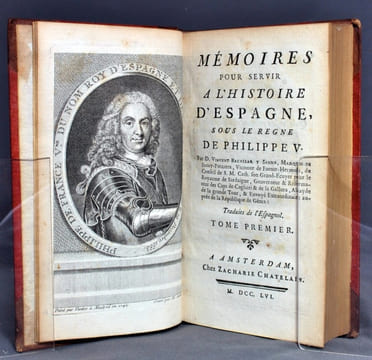 Mémoires pour servir à l'histoire d'Espagne, sous le règne de Philippe V. Traduits de l'espagnol.. BACALLAR Y SANNA Vincent, Marquis de ...