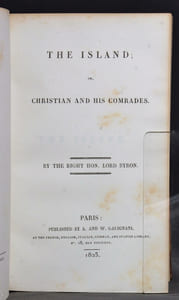 The loves of the angels, a poem [relié avec] The Island; or, Christian and his comrades [relié avec] The age of bronze; or, Carem seculare et annus haud mirabilis [relié avec] Rhymes on the road, fables, etc. [relié avec] The vision of judgment. By Quevedo Redivivus. Suggested by the composition so entitled by the author of "Wat Tyler".