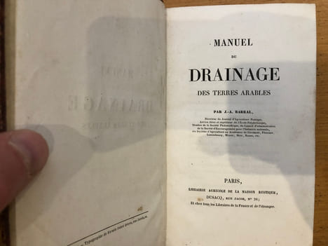 Manuel du drainage des terres arables. Jean Augustin Barral