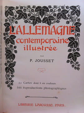 L'ALLEMAGNE CONTEMPORAINE ILLUSTREE. P. Jousset