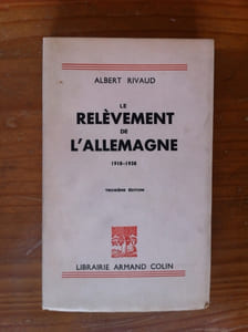 LE RELEVEMENT DE L'ALLEMAGNE Troisieme edition