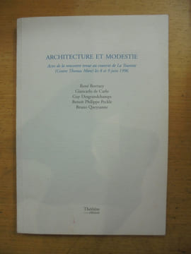 Architecture et Modestie. Collectif