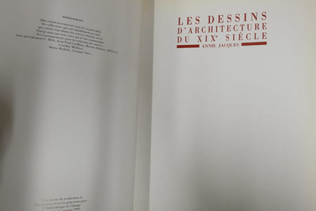 Les dessins d'architecture du XIXe siècle